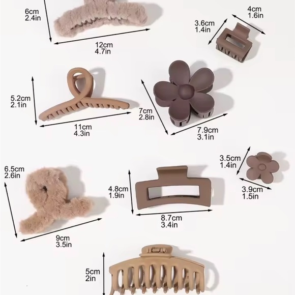 Assorted Brown Hair Clips Set
0205 - Picture 4 of 4